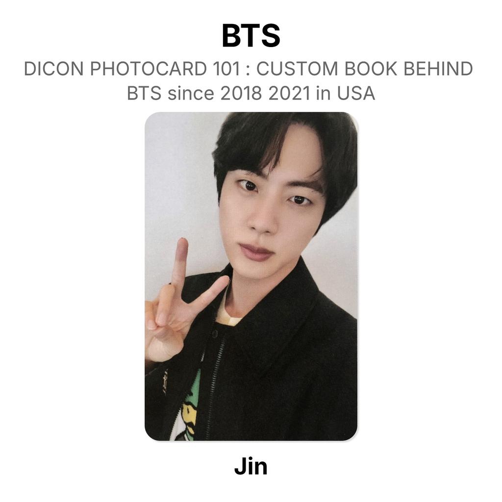 BTS DICON PHOTOCARD 101 : CUSTOM BOOK BEHIND BTS Since 2018 2021 In USA Official Photocard