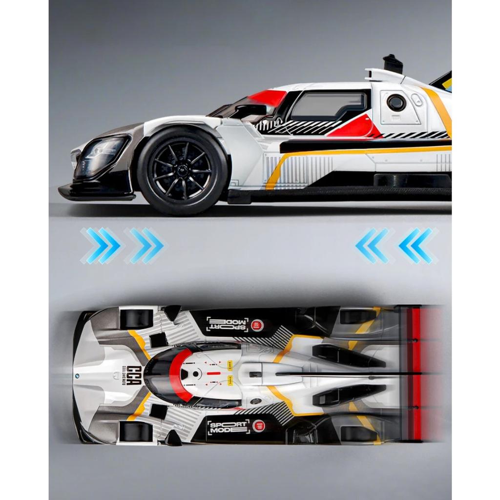 1/24 BMW M Hybrid V8 Super Racing Alloy Car Model Sound and Light Children's Toy Collectibles Birthday gift