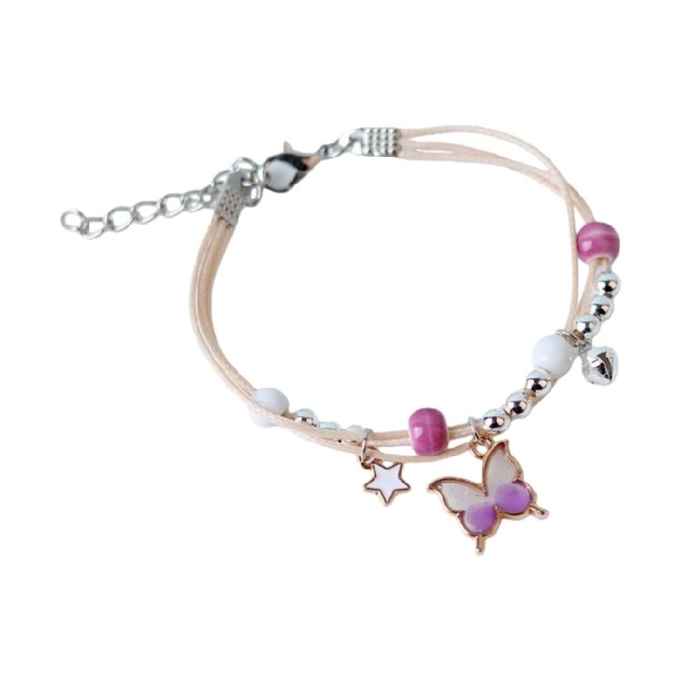 Butterfly Designs Bracelet Adjustable Handchain for Women Girls Stylish Jewelry Accessory for Friend Family