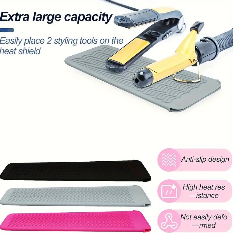 Heat-Resistant Silicone Storage Bag - Portable Insulation Pouch for Hair Straightener & Styling Tools