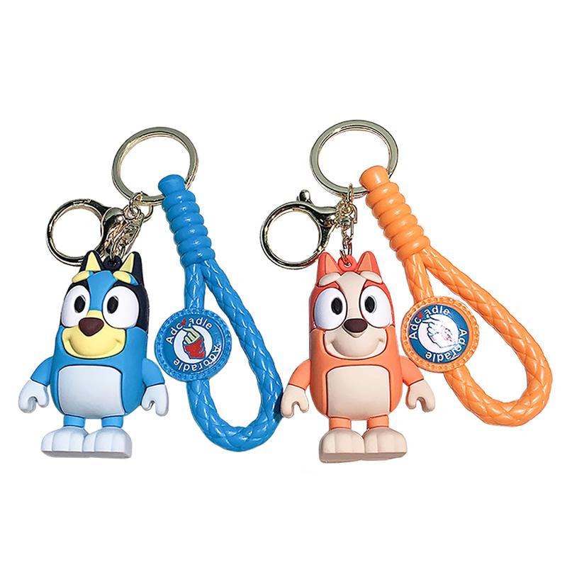 New Bluey Bingo Keychain Pendant Decoration Anime Characters Model Dolls Bag Backpack Accessories Children Toys Gifts