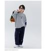Boys' Winter 2025 Plus Velvet Hoodie: Stylish Thick Long Sleeve Round Neck Sweatshirt for Kids