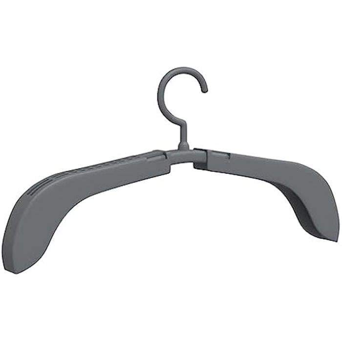 Extendable Hangers - VIDAXL - Set of 5 - Grey - Plastic - Contemporary Design
