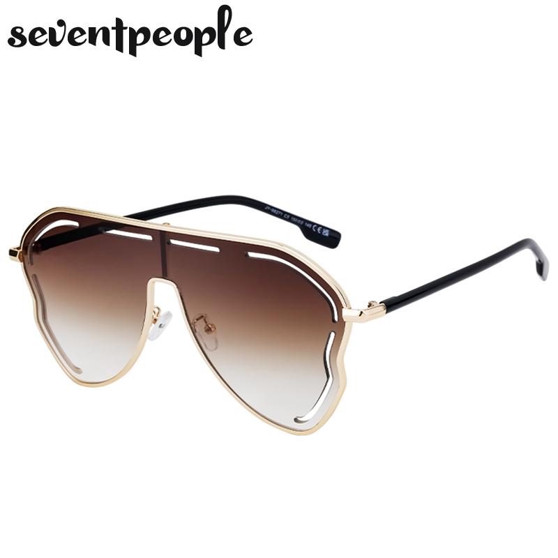 Oversized Square Shield Sunglasses Women Big Frame  Luxury Brand Butterfly One-Piece Sun Glasses For Ladies Eyewear UV400