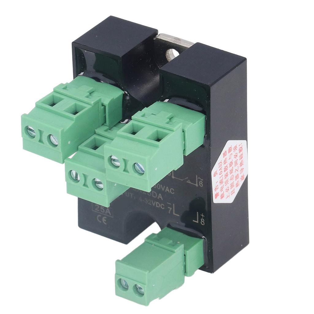 BERM 3 Phase Solid State Relay Mini SSR Relay Connector Kit 4‑32VDC Input 24‑480VAC Output