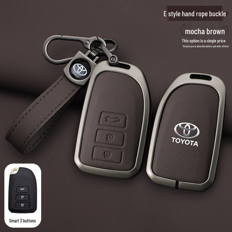 Schlüsselabdeckung für Toyota Yaris L, Vios FS und Echte Lederhülle für Damen