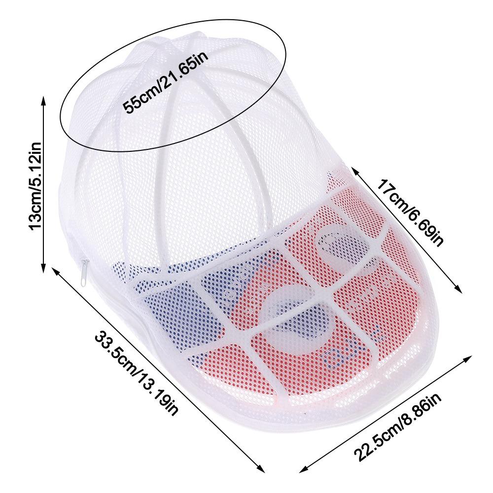 1/2Pcs Protector Holder Baseball Cap Washing Cage Baseball Hat Washer Dishwasher Hat Washing Cage Holder Frame Polyester