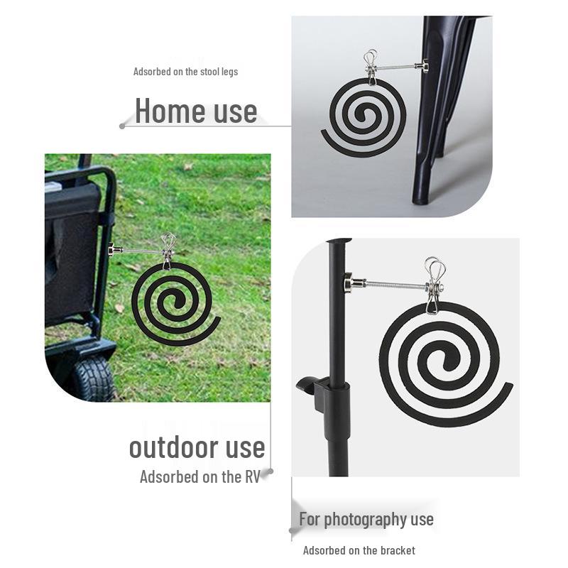Magnetic Mosquito Coil Holder - Iron Incense Tray and Ash Tray Base