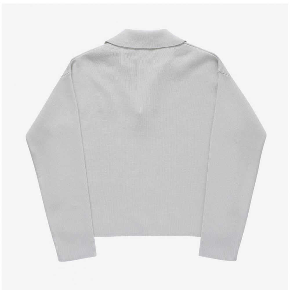 Ami Upl346 Kn0042 193 Ami De Coeur Small Heart Logo Polo Public Knit