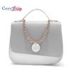 Cozy Up Chain Bag with Contrasting Color Small Square Bag for Women