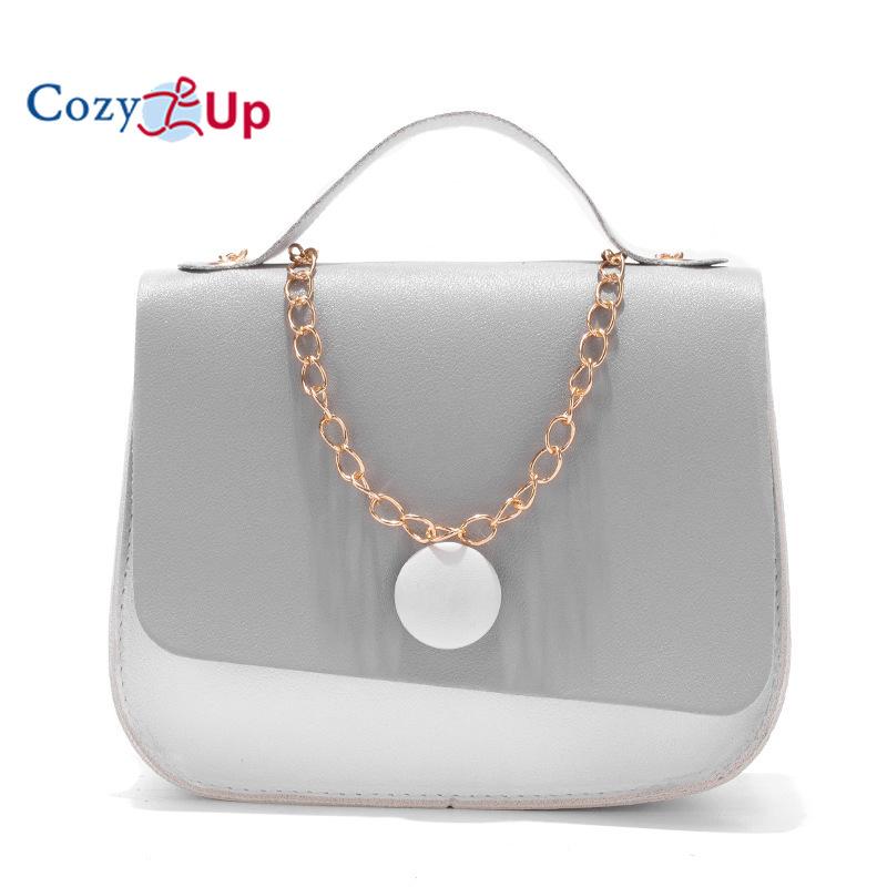 Cozy Up Chain Bag with Contrasting Color Small Square Bag for Women