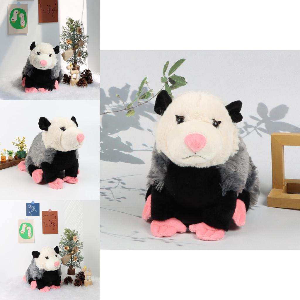 Adorable Opossum Plush Soft Toy Realistic Design Cozy Home Decoration Piece