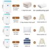 Vacuum Packet Vacuum Sealer Bags for Clothes Travel Compression Bag Pack Organizer Vacuum Clothing Storage Bags with Hand Pump