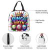 Bingo Queen Best Player Of Vacation Bingo Insulated Lunch Bag for Women Kids Portable Food Boxes Thermal Lunch Box Tote