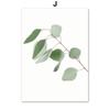 Tropical Plant Leaves Wall Art Canvas Paintings Rabbit Tails Grass and Flowers Posters and Prints Scandinavian Room Decoration