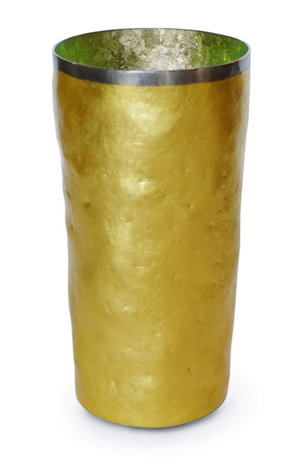 

HORIE Gold Leaf Titanium Yamabuki Light Green Double-Layered Tumbler, Gold, Premium, 350cc, (T08KP350GRL)