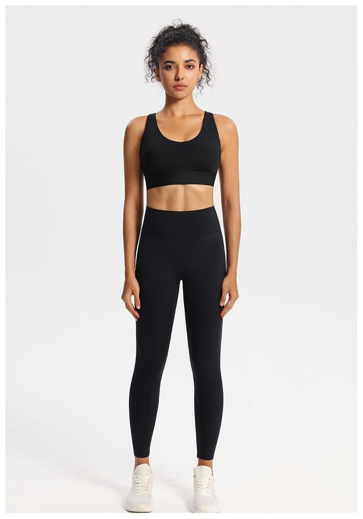 High-Intensity Shockproof Sports Bra with Side Support for Yoga, Running, and Fitness