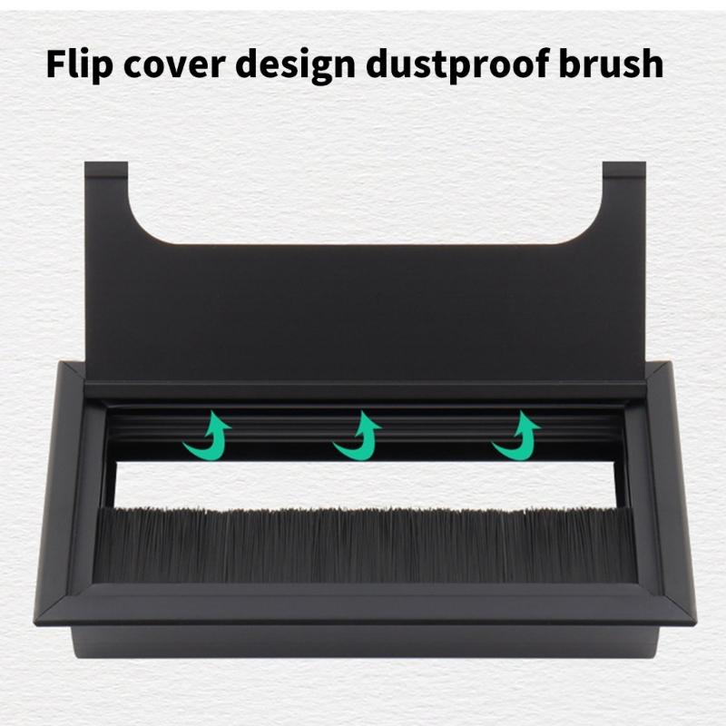 Practical Cable Entry Grommets Aluminum Alloy Materials for Enhances Desk Organization in Office Supplies and Home