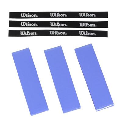 Wilson Tennis Badminton Grip Tape Pro Overgrip V2.0 3 Pieces Blue WR8449807001 Wilson