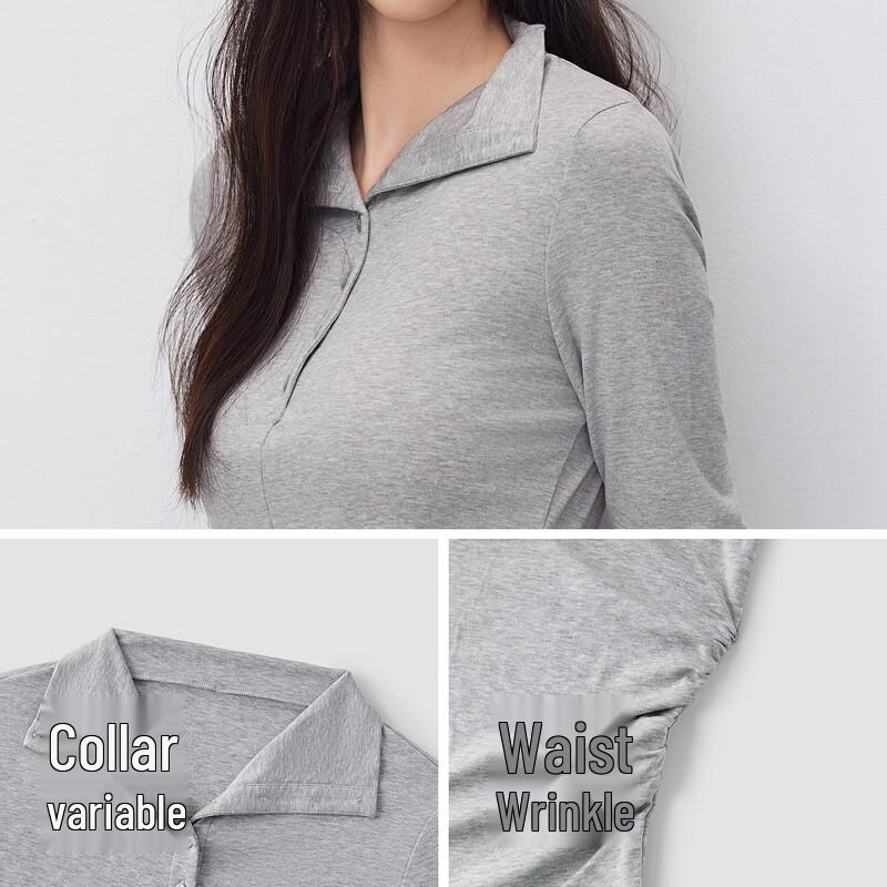 Semir Women's Winter Thermal Half-Zip Long Sleeve Base Layer Top