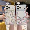 iPhone11Pro Colorful Glitter Magnetic Mobile Phone Case Crying Baby Apple 11 Crayon Small New Protective Cover Flower