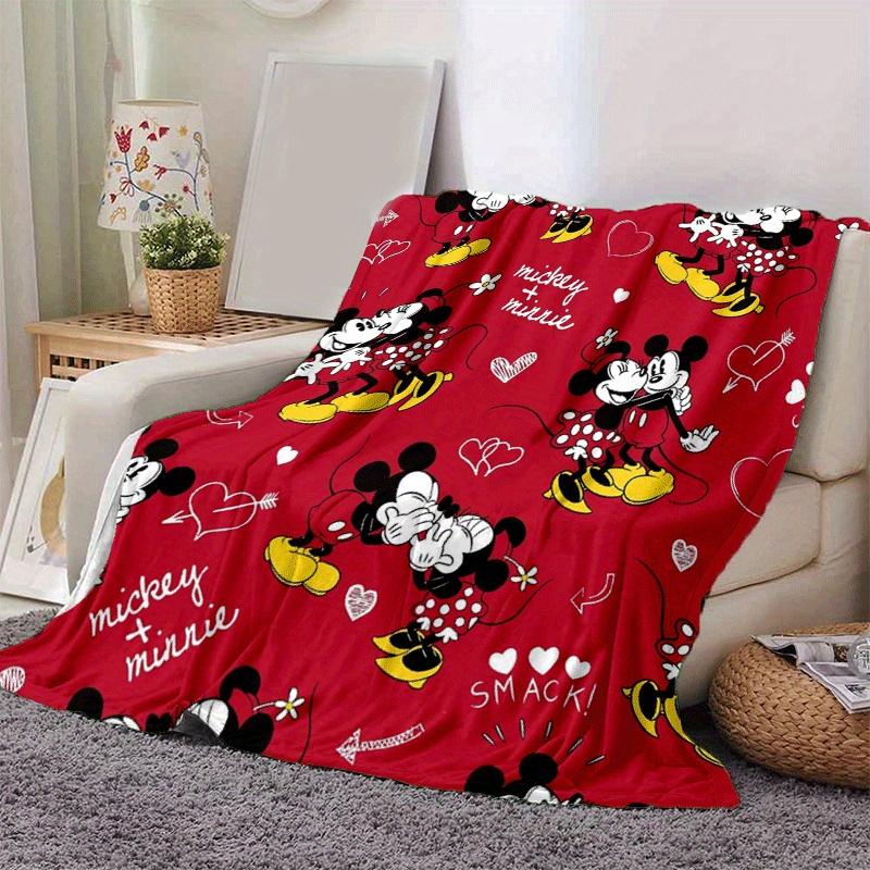 1pc Mickey Printing Blanket - Soft, All-Season Throw for Living Room, Bedroom,Personalized Gift with Adorable Cartoon Design