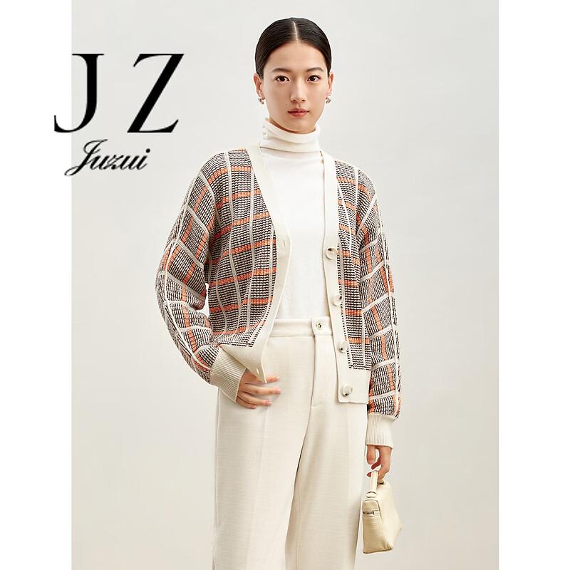

JUZUI Женский классический клетчатый современный кардиган JWDD30618 XL