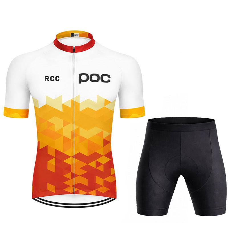 Koszulki Rowerowe Letnie Ubrania Rowerowe Męskie Odzież na Rower Szosowy Ubrania Wyścigowe Oddychający Zestaw Koszulek Rowerowych Ropa Ciclismo Maillot
