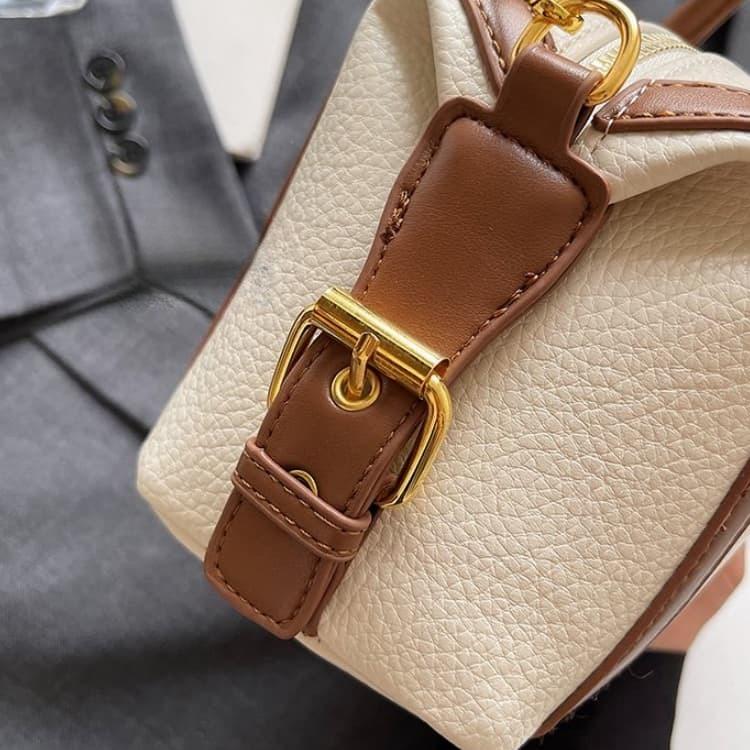 Color matching mini Boston bag women's shoulder bag