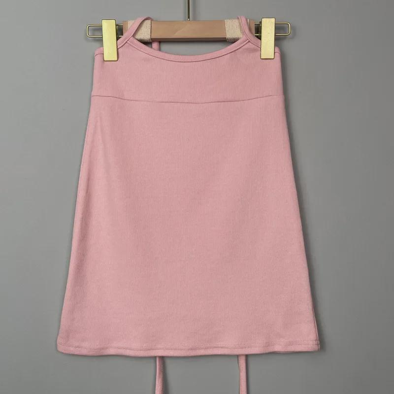 Korean Dongdaemun Sexy Halter Neck Hip Wrap Skirt