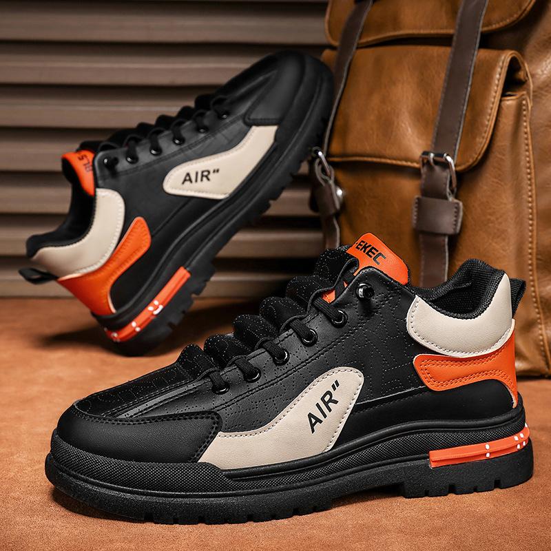 

Men s Spring Trendy Brand New Board Shoes Thick Soled Wear Resistant Increased Breathability Casual Sneakers Shoes 44