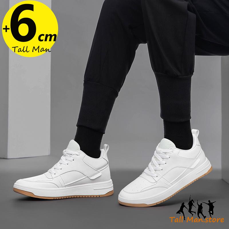 Men Lift Sneakers Elevator Shoes Sports  Height Increase Insole 6Cm Man