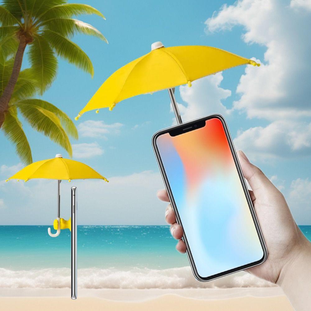Sun Protection Mobile Phone Sunshade Umbrella with Fist Suction Cup Cell Phone Holder