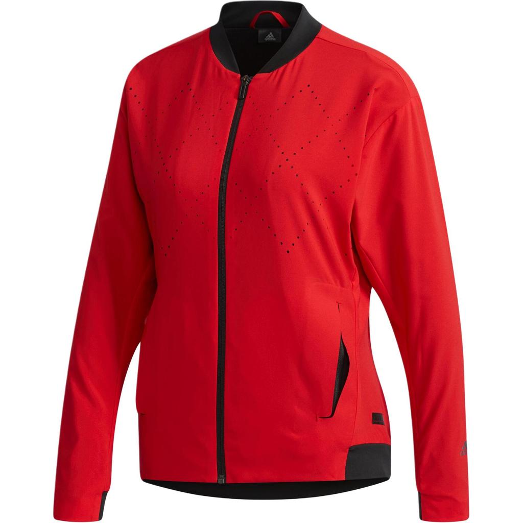 Adidas Barricade Solid Color Sports Tennis Jacket Women Jackets Crimson CW1136