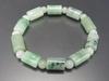 [Stone Town] Natural Jadeite Cylinder with Jade Pattern, Approx. 8.5mm, Design Bracelet