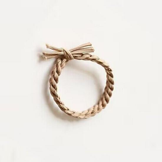 Korean Style Cute Braided Elastic Hair Tie for Women