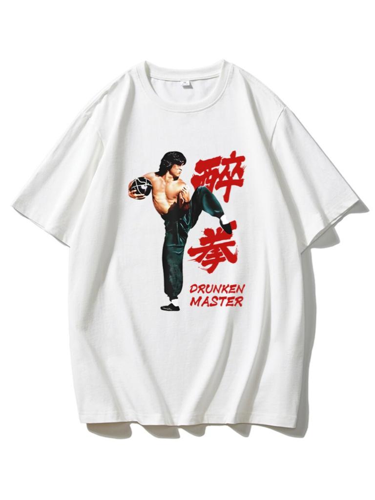 Jackie Chan Movie Kung Fu Action Shortsleeved Tshirt for Unisex Summer Vintage Style Cheap Clothing Unisexs Tshirts Summer 2026