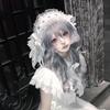 Gothic Lolita Cosplay Headwear Sweet Lovely Girl Harajuku Subculture Wing Angel Lace Flounce Fold Headband Hair Accessories