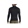 Under Armour Coldgear Solid Slim Fit Stand Collar Versatile Long Sleeve T-Shirt Men Tops Black 1386942-001
