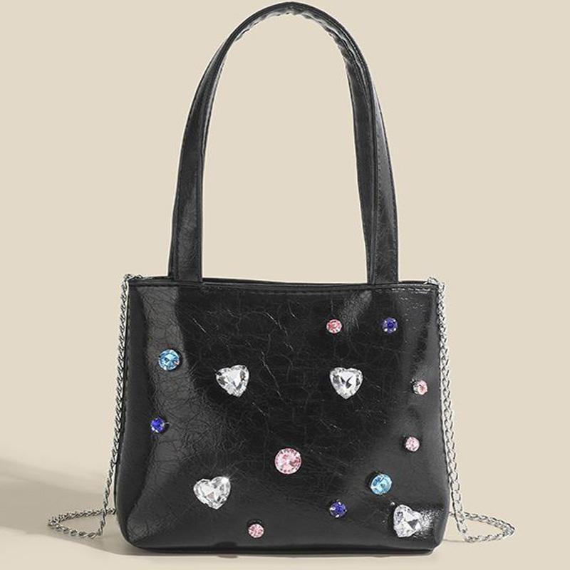 Geantă de mână cu stras pentru femei, geantă mică de argint cu fermoar, geantă de telefon mobil Retro Crossbody, geantă de mână PU, geantă de mână argintie, geantă de mână pentru telefon mobil