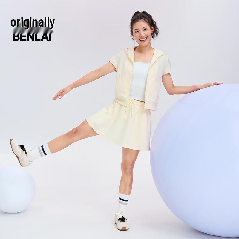 Benlai Women's Antibacterial Hooded Short-Sleeve Jacket