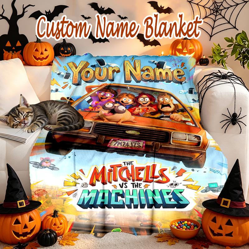Fashion Classic Blanket, Custom Name Blanket for All-Season Comfort on Sofas, Beds, Office, Car, Camping and Travel