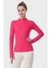 Available: Original Gold Quick-Dry Slimming Fitness Jacket with Stand-Up Collar and Long Sleeves for Running & Yoga.