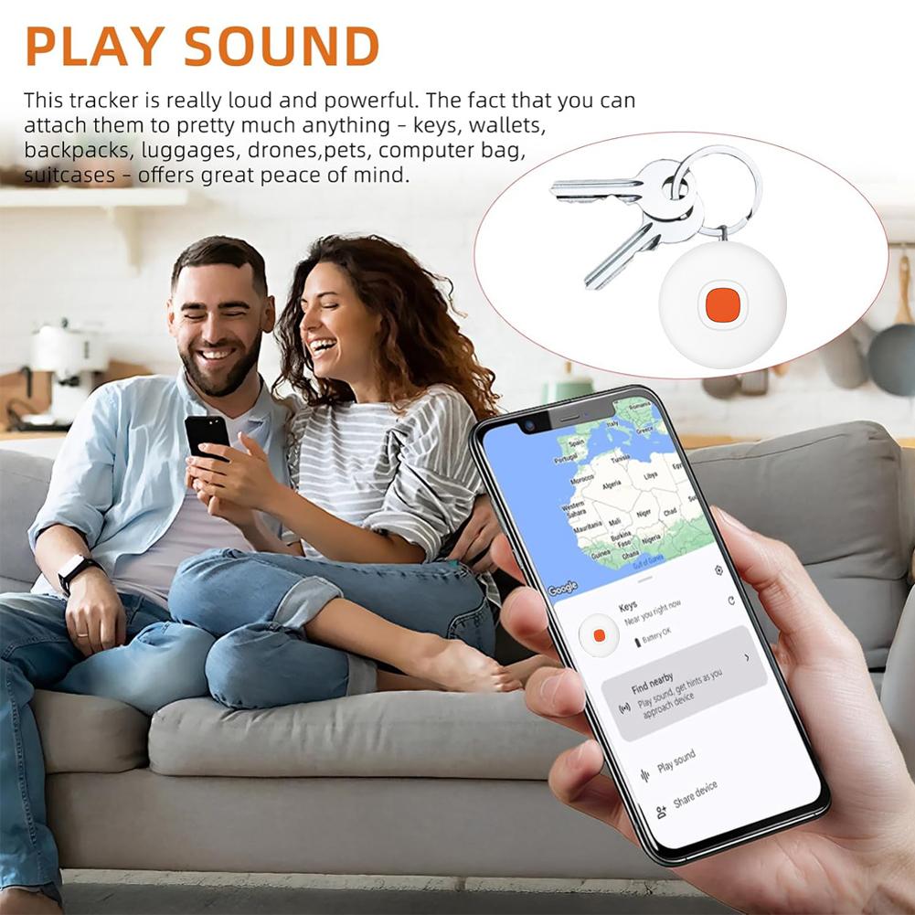 For Android Tracker Tag GPS Tracker Anti-Lost Item Locator Waterproof Wallet Tracker for Keys Wallet Luggage Pets