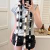 Korean Knitted Striped Skinny Scarf Stackable Wear Warm Decorative Scarf Soft DIY Strip Neck Scarf Fashion Match