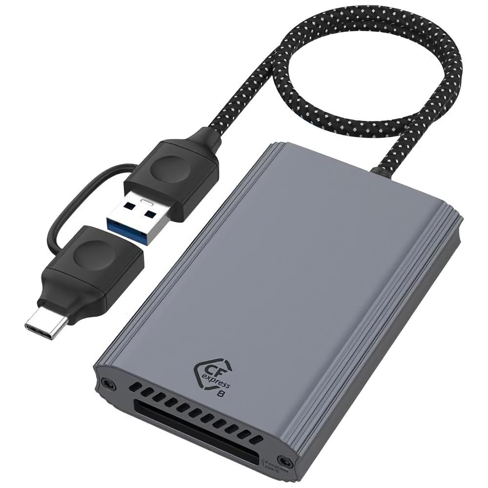Type-C/USB to Cfexpress Type-B 2 in 1 Card Reader High Speed 10Gbps Memory Card Reader A