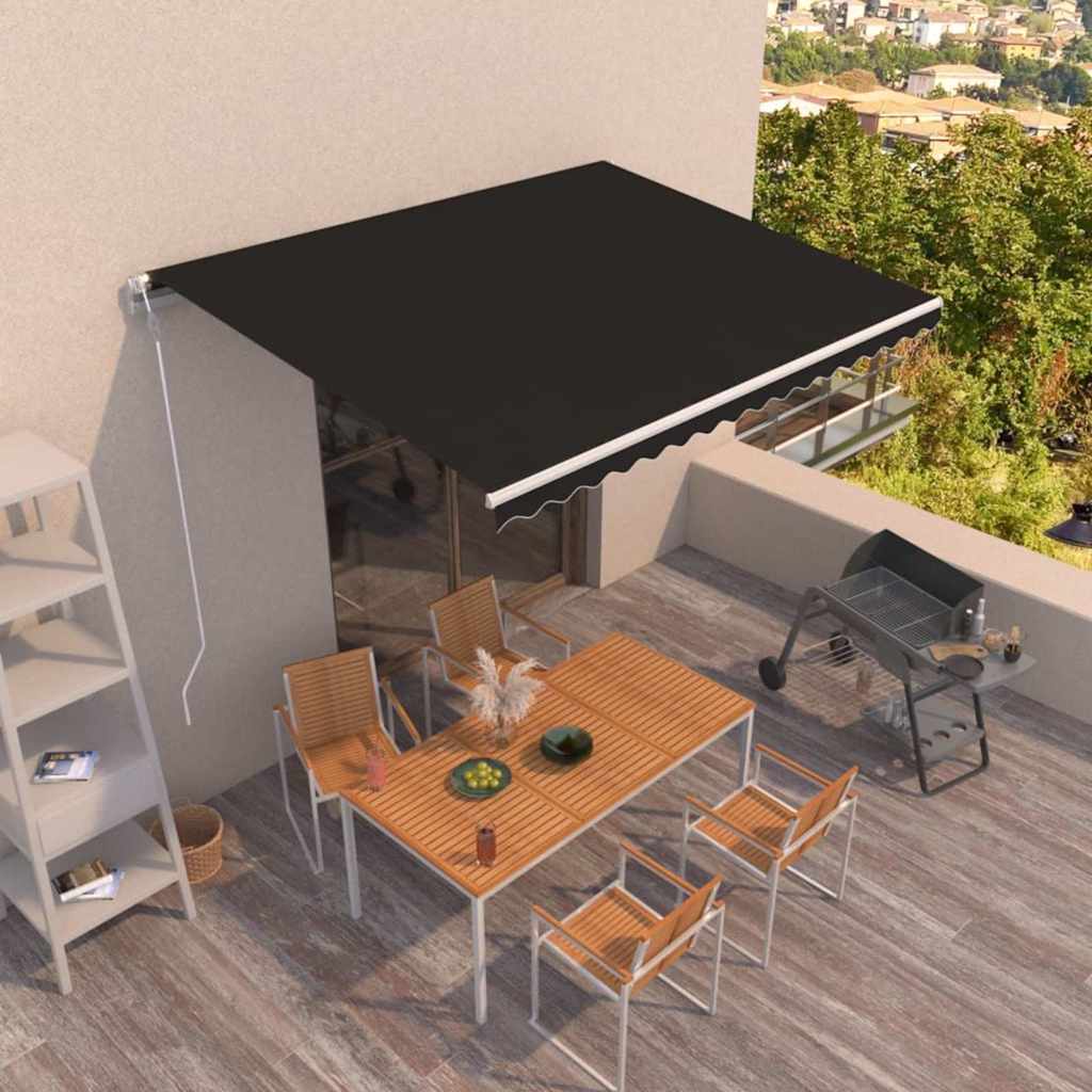 Automatic Retractable Awning 400x350cm Anthracite