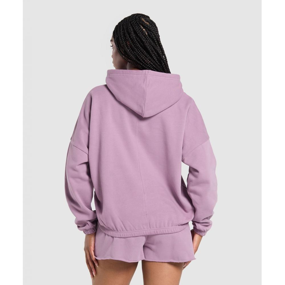 Gymshark Fleece Oversized Hoodie Soft Purple B8a7h Pbzs