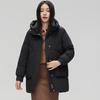 Xuezhongfei Damen Winter Kapuzenjacke Kurz Daunenjacke