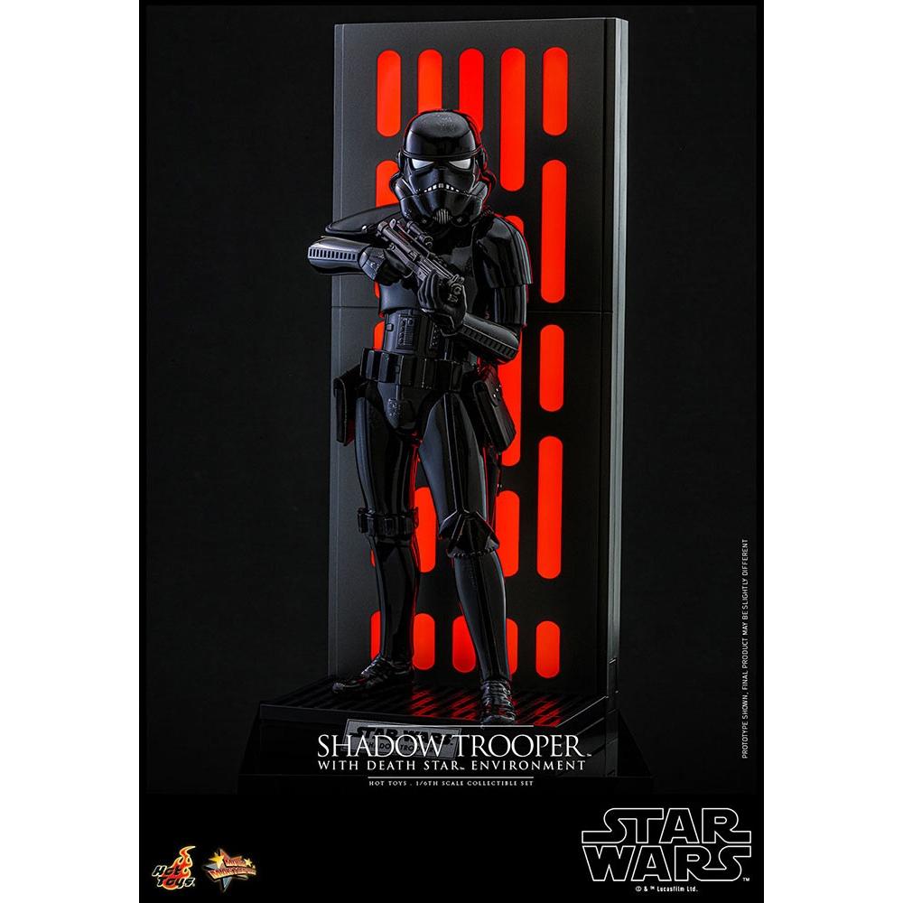 

Star Wars 1 6 Movie Masterpiece Fully Poseable Figure Star Wars Shadow Trooper With Death Star Environment
